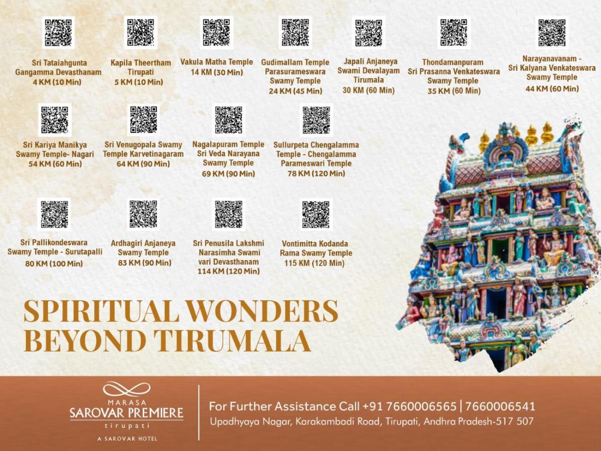 Marasa Sarovar Premiere Tirupati Buitenkant foto Sarovar Premiere brochure